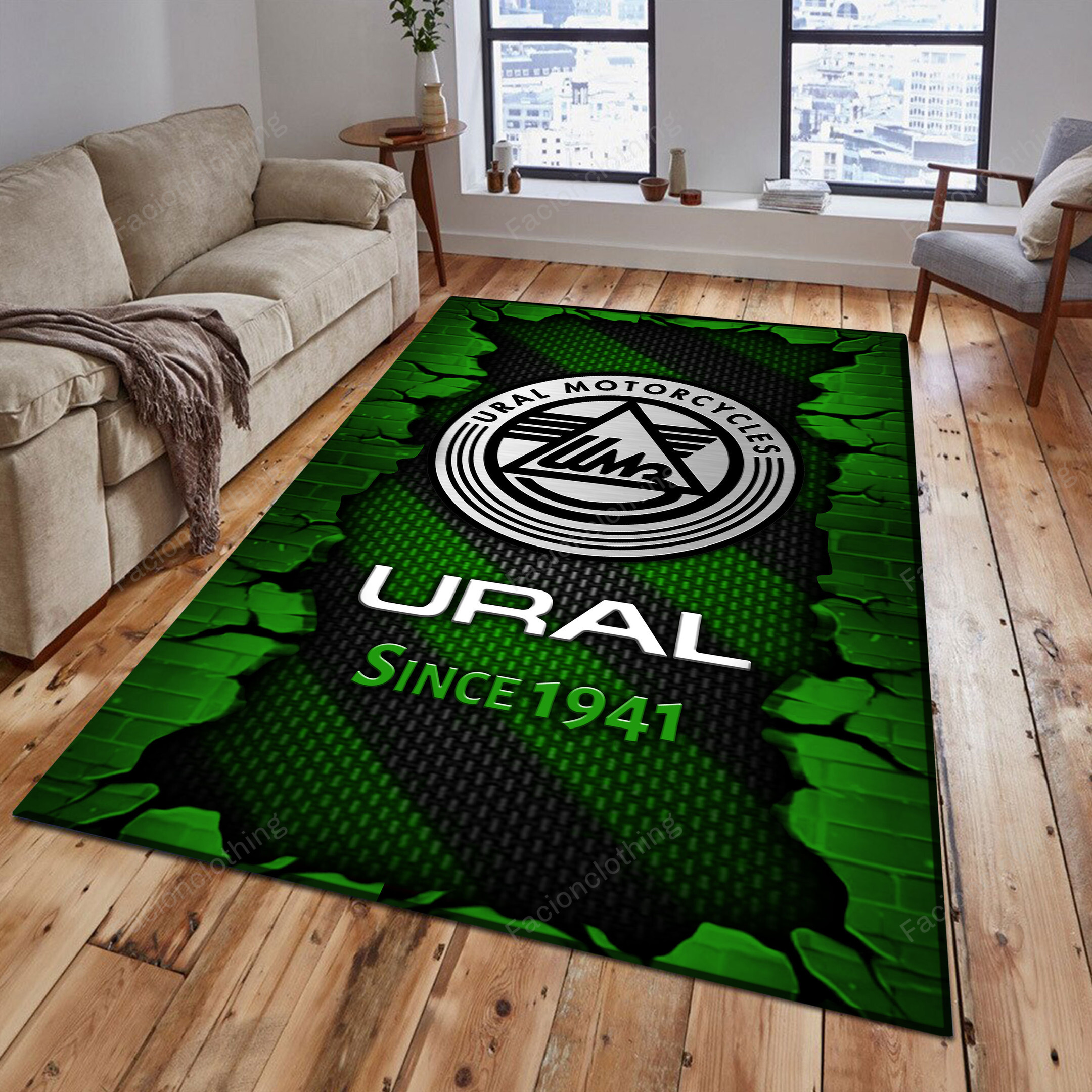 Sportswearmerch Ural Car Personalized Rug For Fan