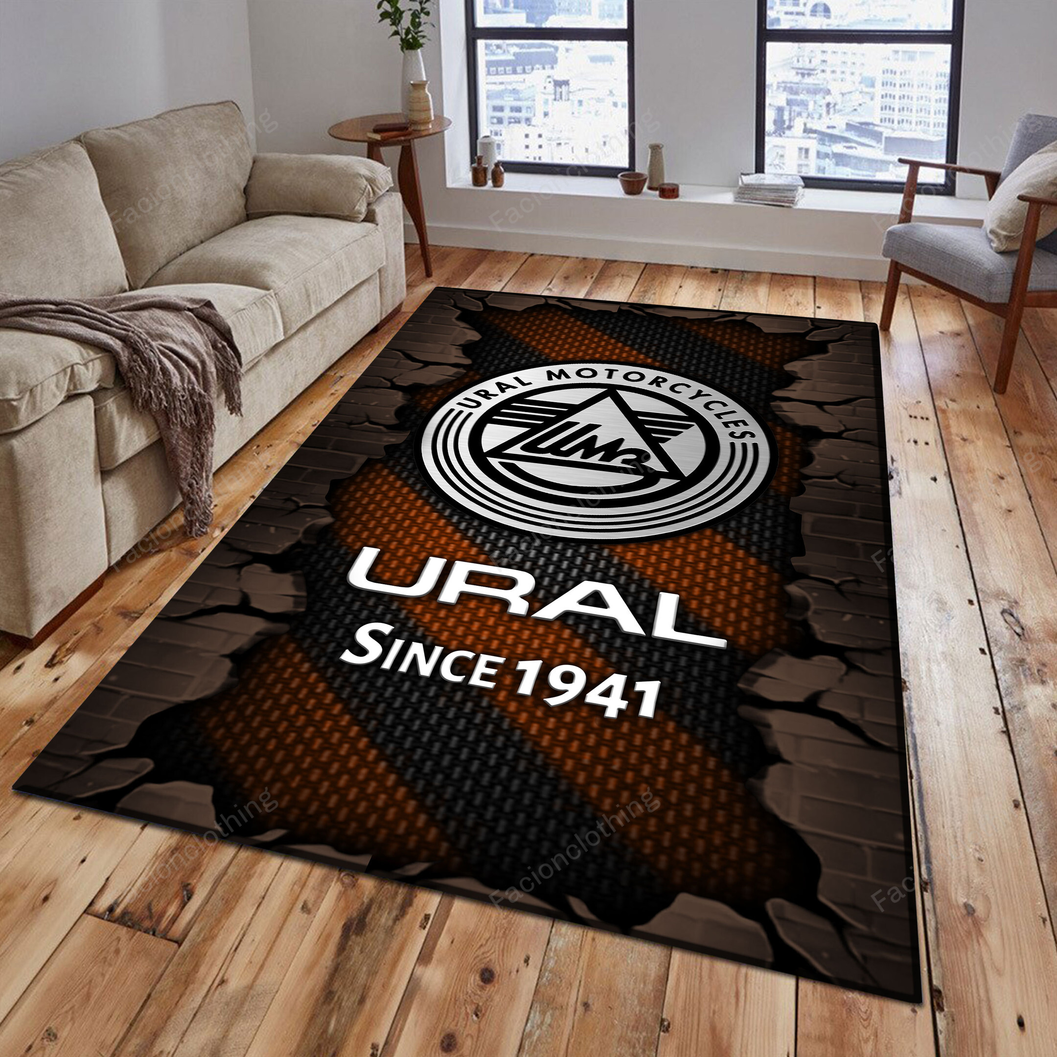 Sportswearmerch Ural Car Personalized Rug For Fan