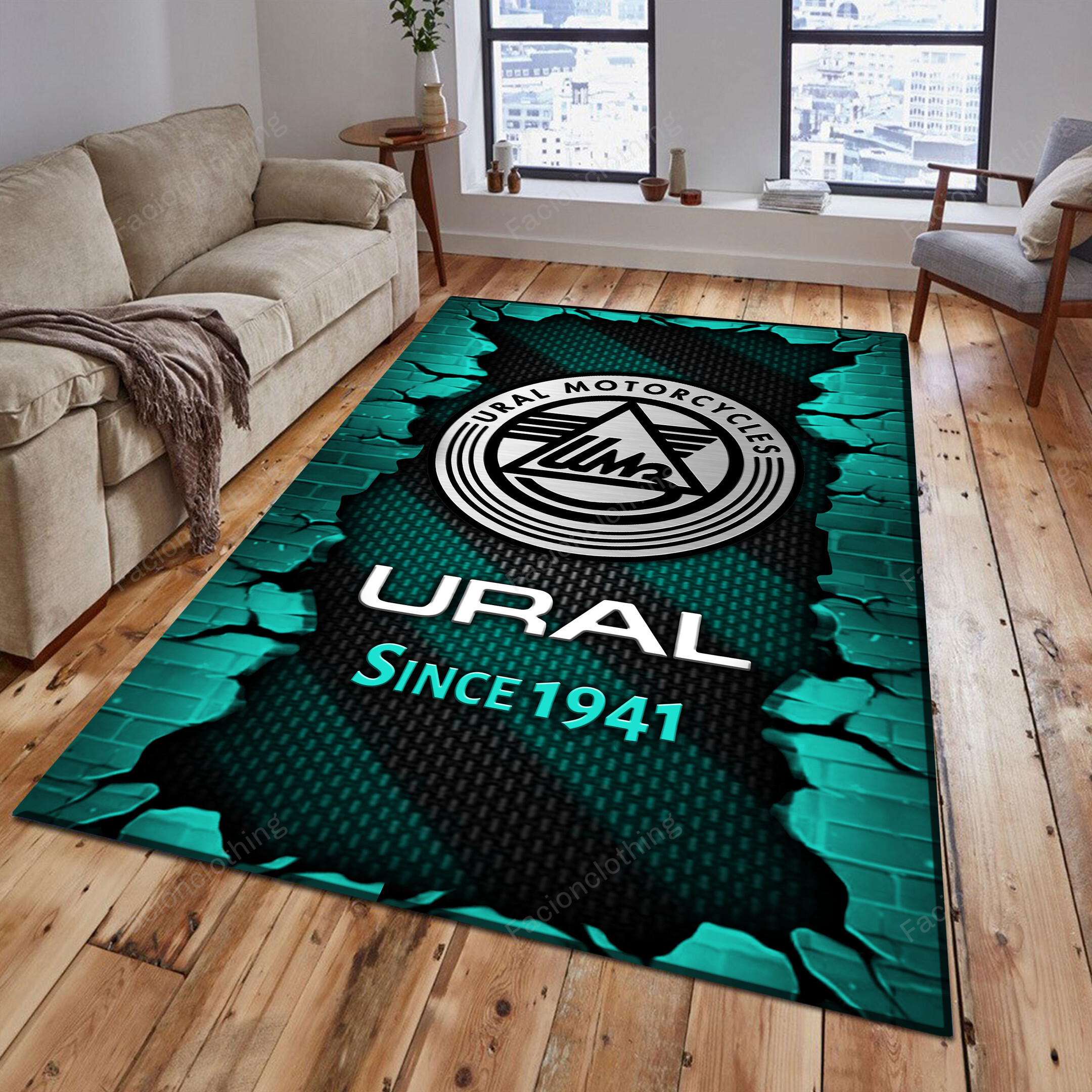 Sportswearmerch Ural Car Personalized Rug For Fan
