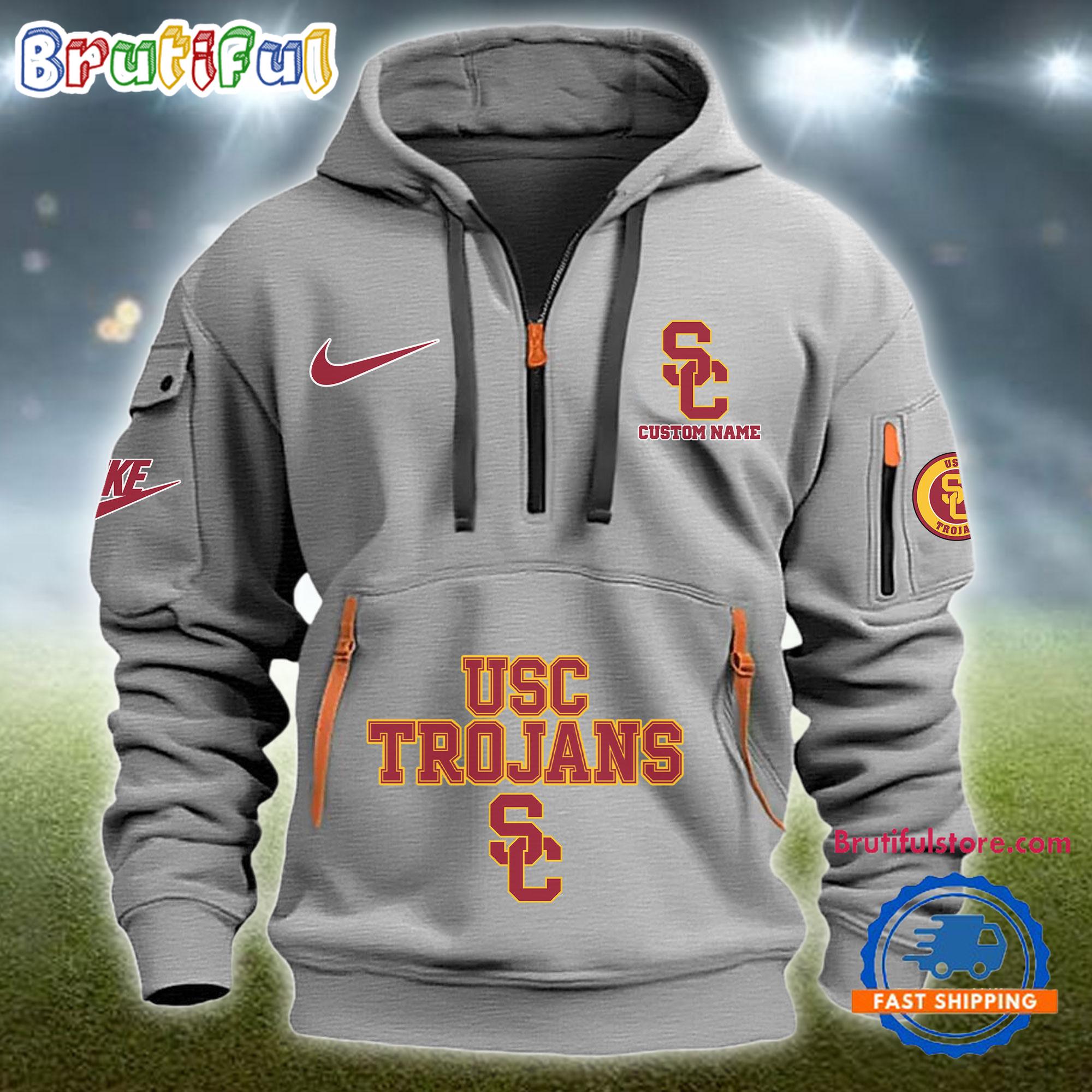 Sportswearmerch USC Trojans NCAA Half Zip Hoodie For Fan
