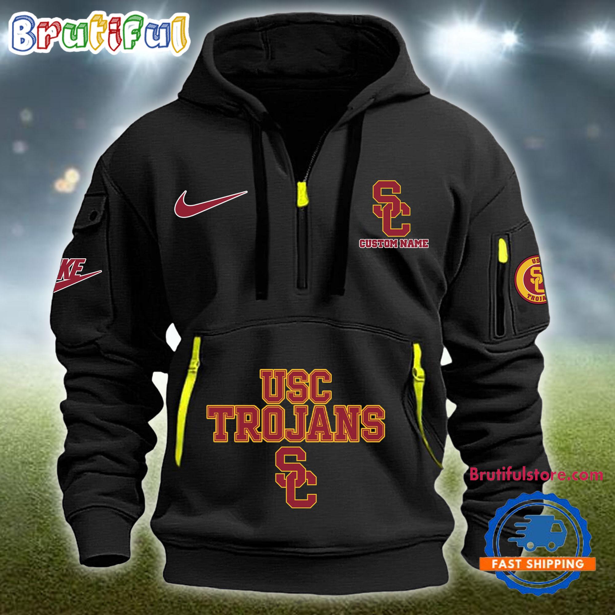 Sportswearmerch USC Trojans NCAA Half Zip Hoodie For Fan