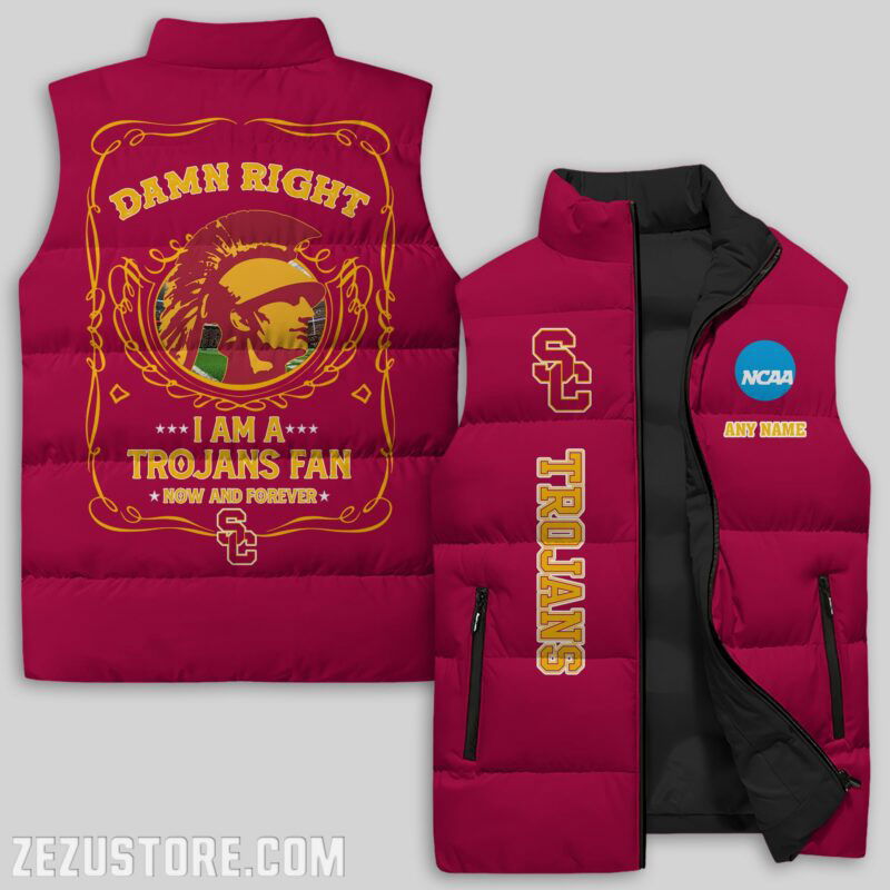 Sportswearmerch USC Trojans NCAA Sleeveless Puffer Jacket For Fans