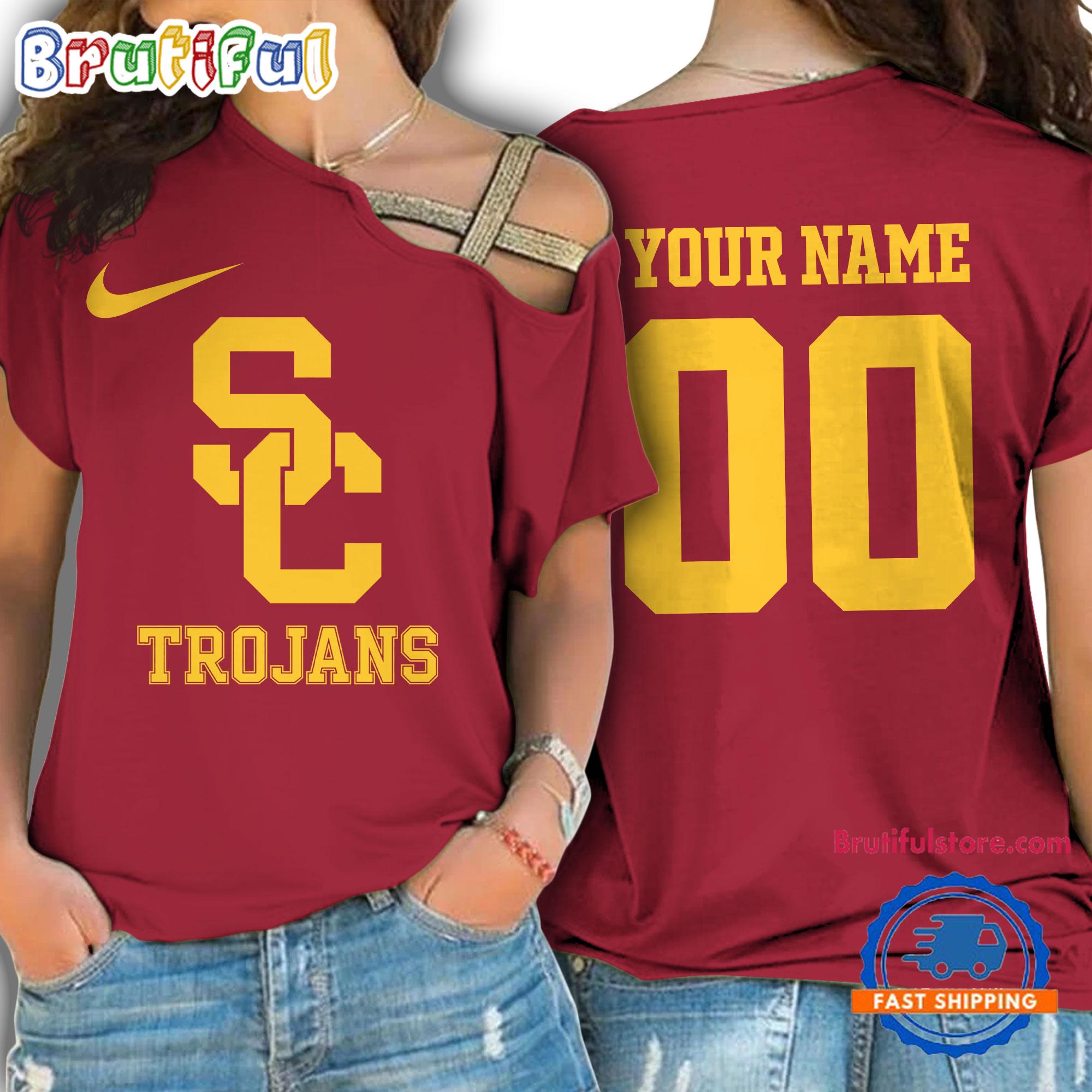 Sportswearmerch USC Trojans NCAA Strapless Sleeve Short For Fan