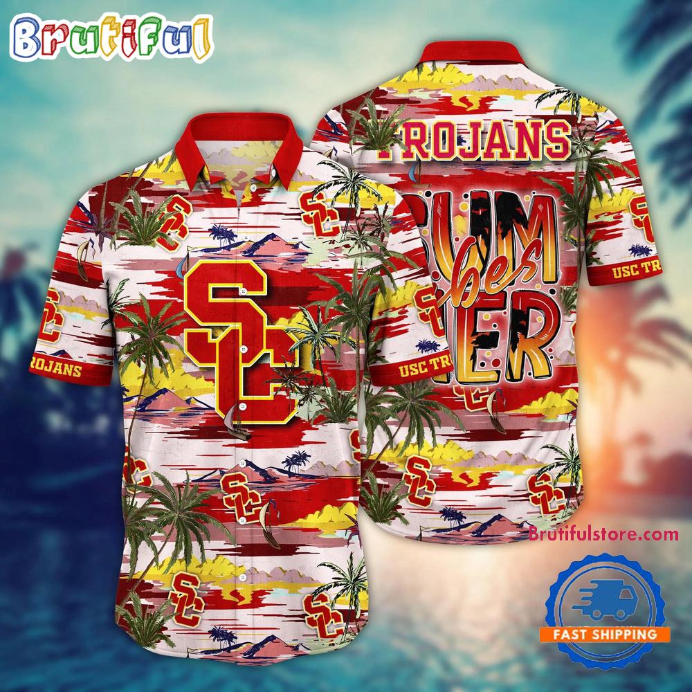 Sportswearmerch USC Trojans NCAA Summer Beach Personalized Hawaiian Shirt For Fan