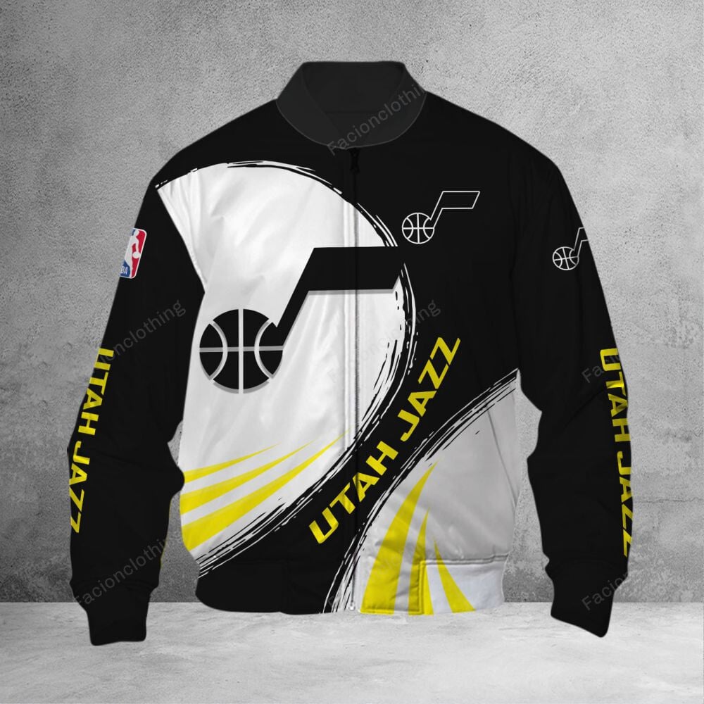 Sportswearmerch Utah Jazz NBA Personalized Bomber Jacket For Fan