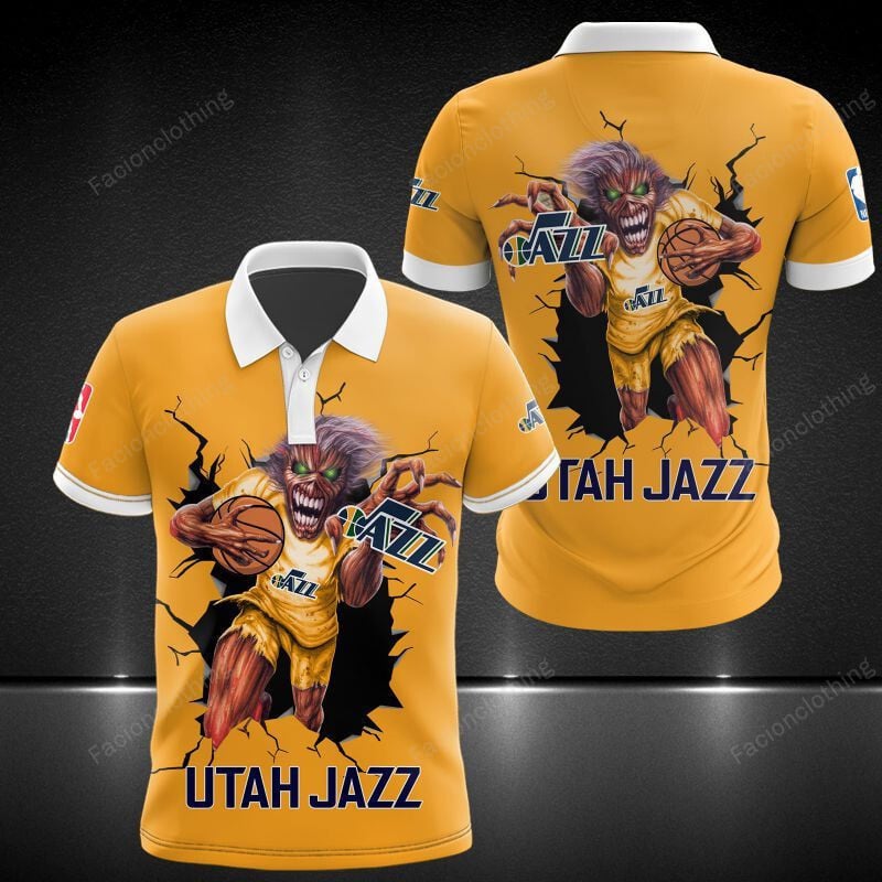 Sportswearmerch Utah Jazz NBA Personalized Polo Shirt For Fan