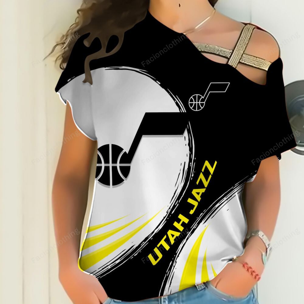 Sportswearmerch Utah Jazz NBA Personalized Strapless Short Sleeve For Fan