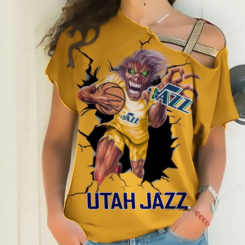 Sportswearmerch Utah Jazz NBA Personalized Strapless Short Sleeve For Fan