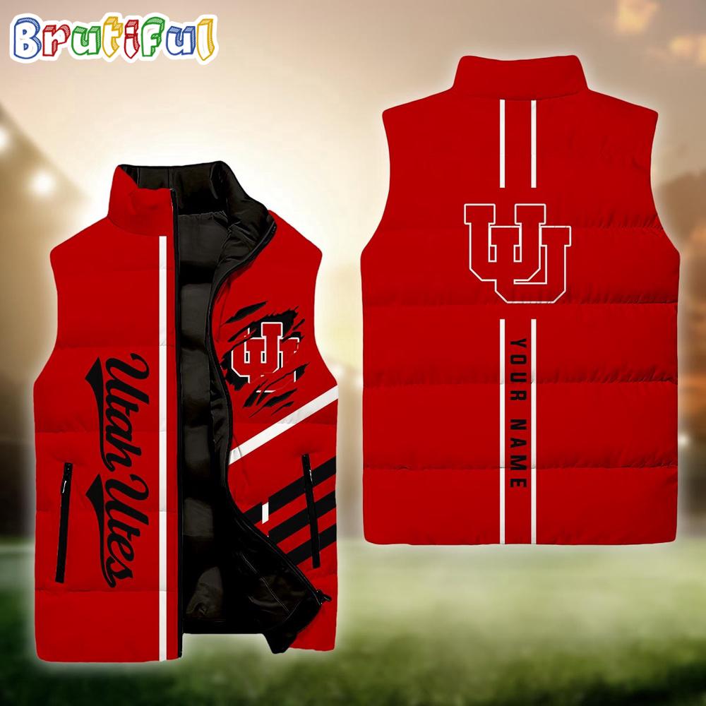 Sportswearmerch Utah Utes NCAA Personalized Sleeveless Down Puffer Jacket For Fan