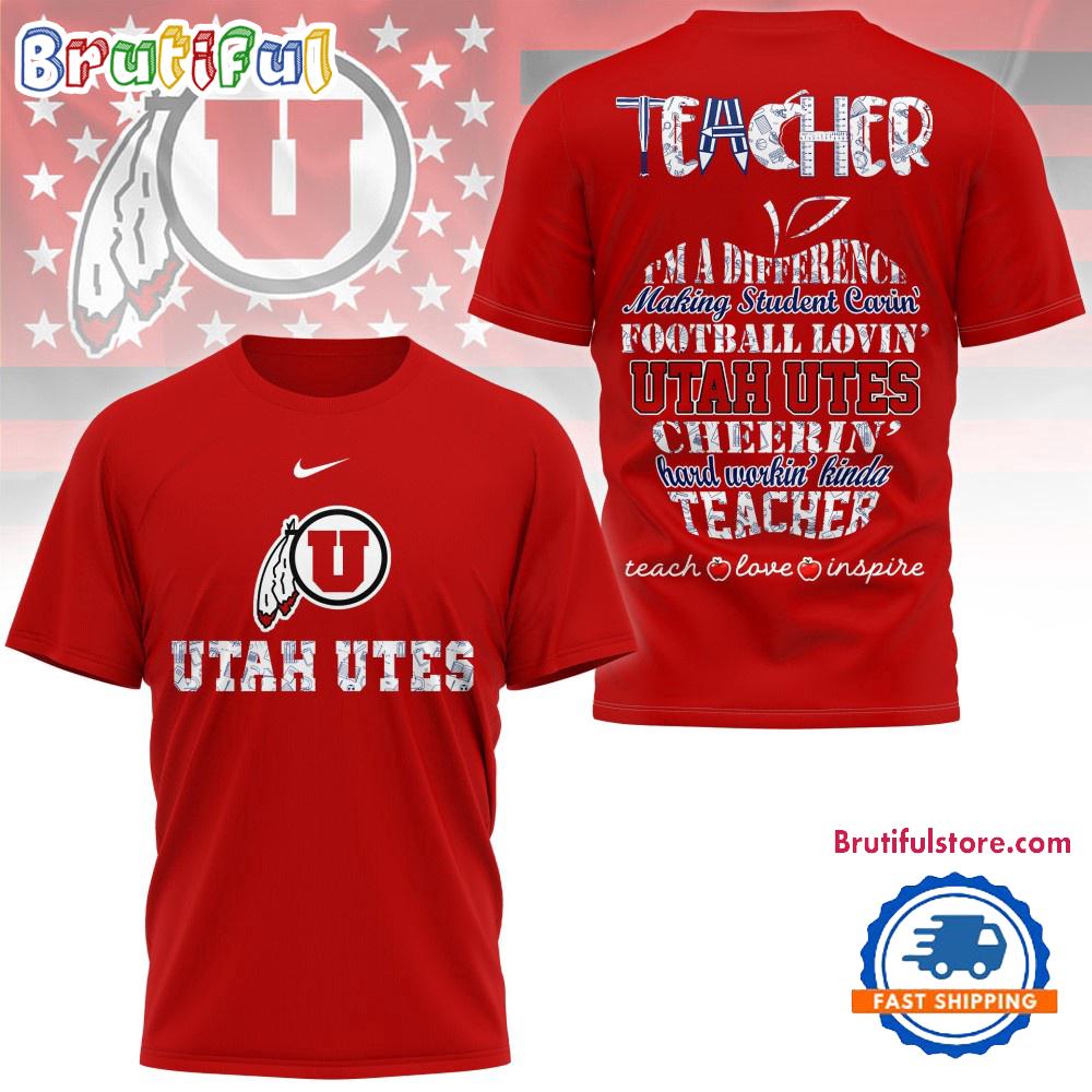 Sportswearmerch Utah Utes NCAA Teacher Pride T-Shirt For Fan