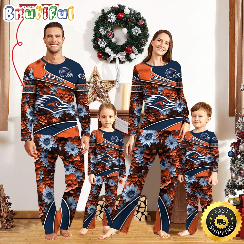 Sportswearmerch UTSA Roadrunners NCAA Sport Fans Personalized Pajamas Family For Fan