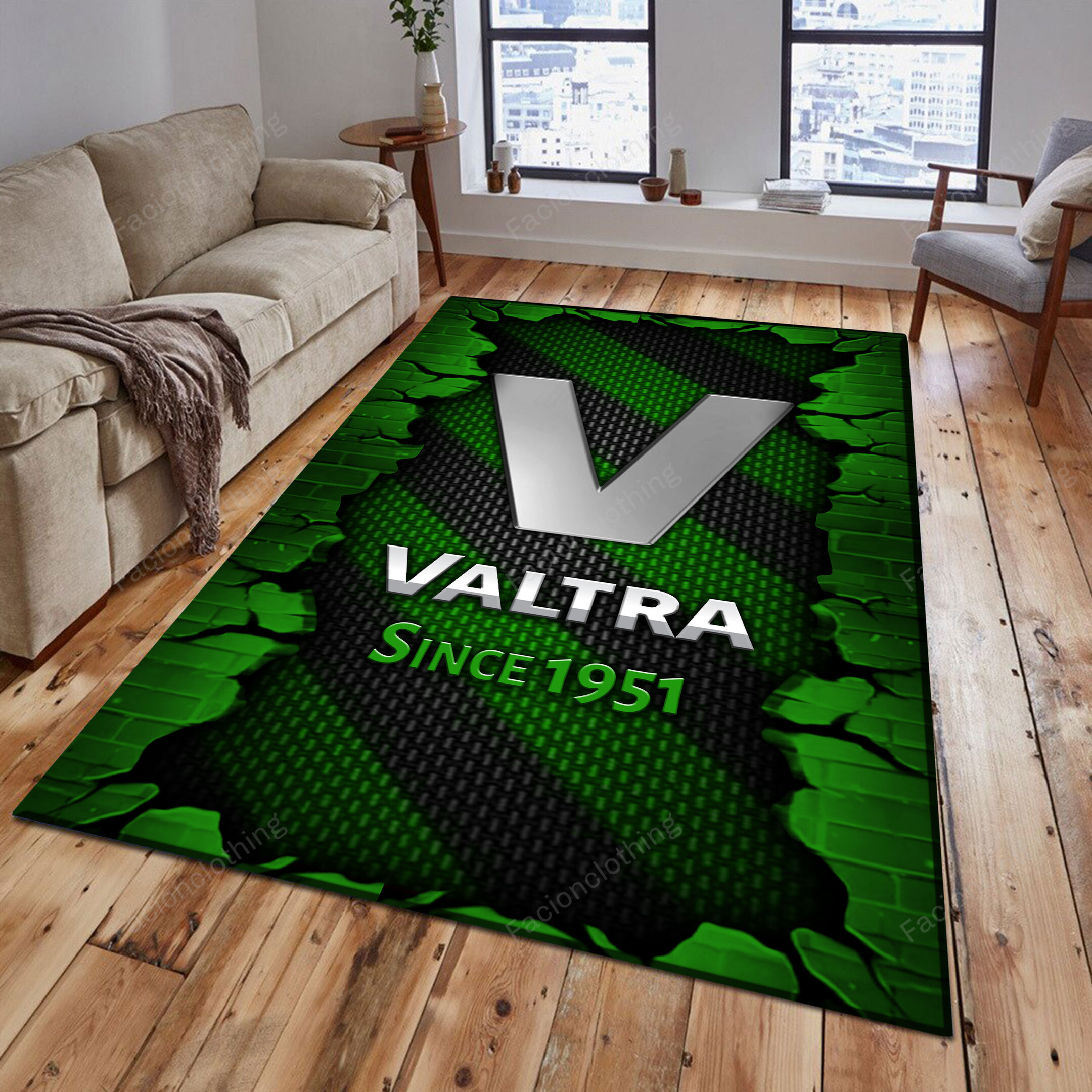 Sportswearmerch Valtra Tractor Personalized Rug For Fan
