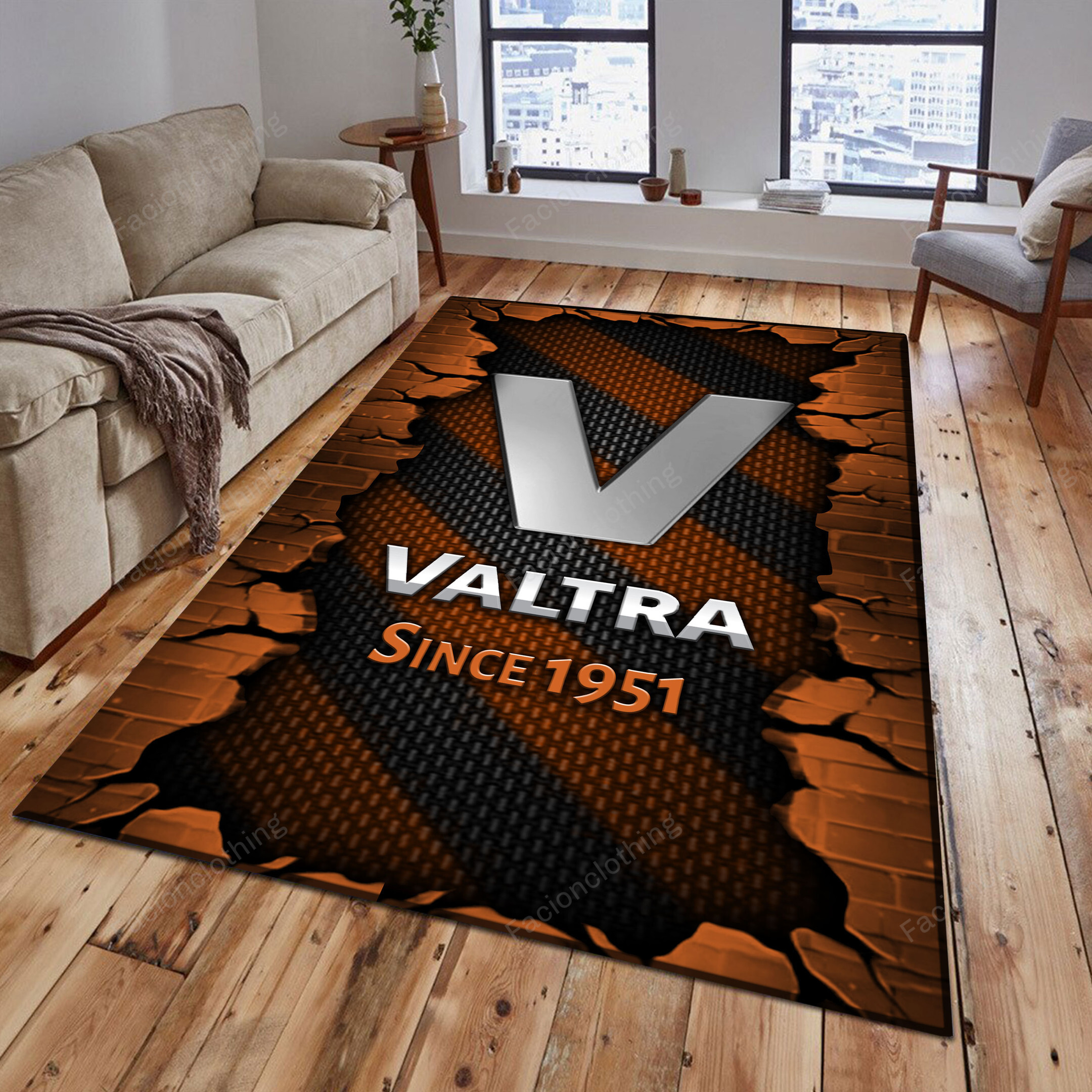 Sportswearmerch Valtra Tractor Personalized Rug For Fan