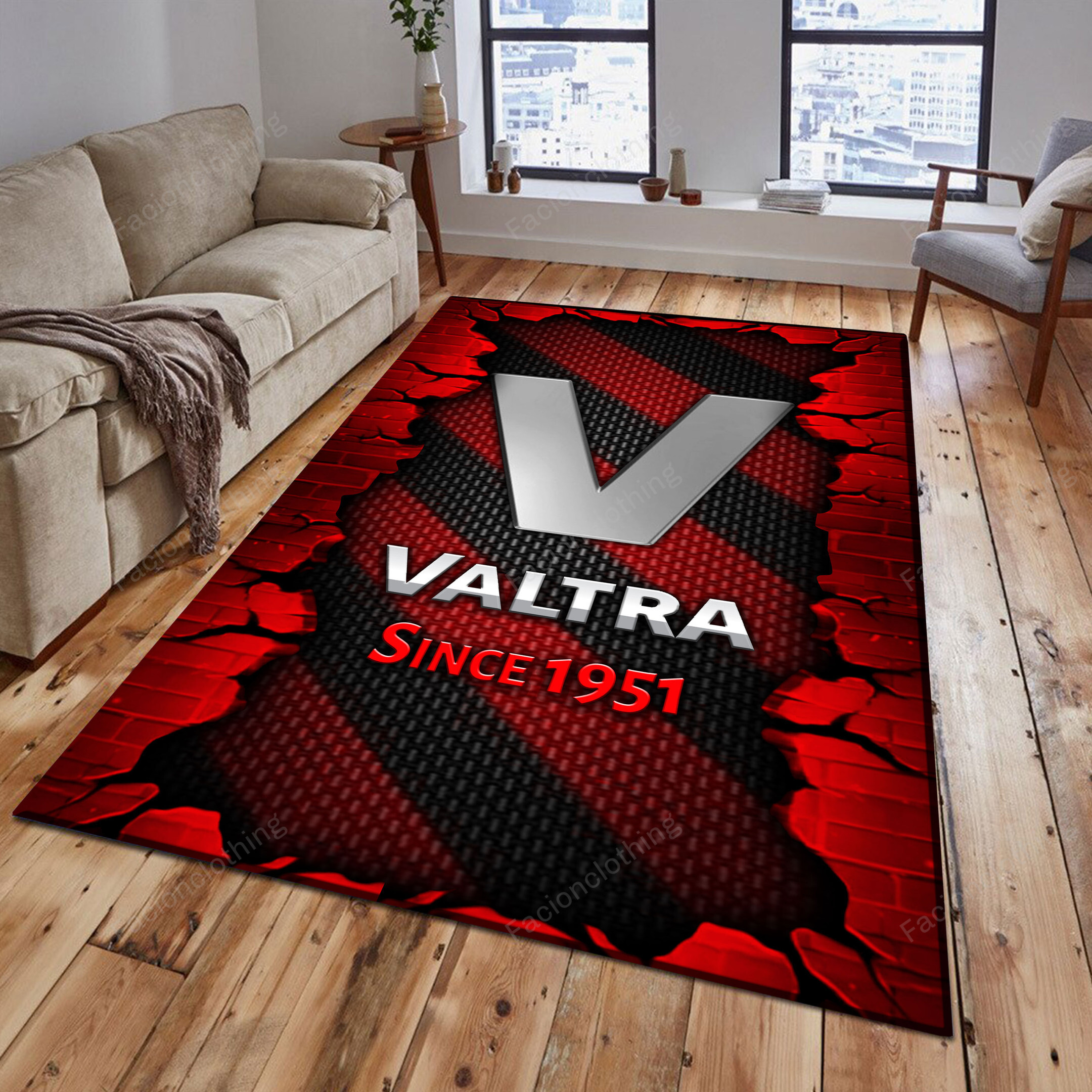 Sportswearmerch Valtra Tractor Personalized Rug For Fan