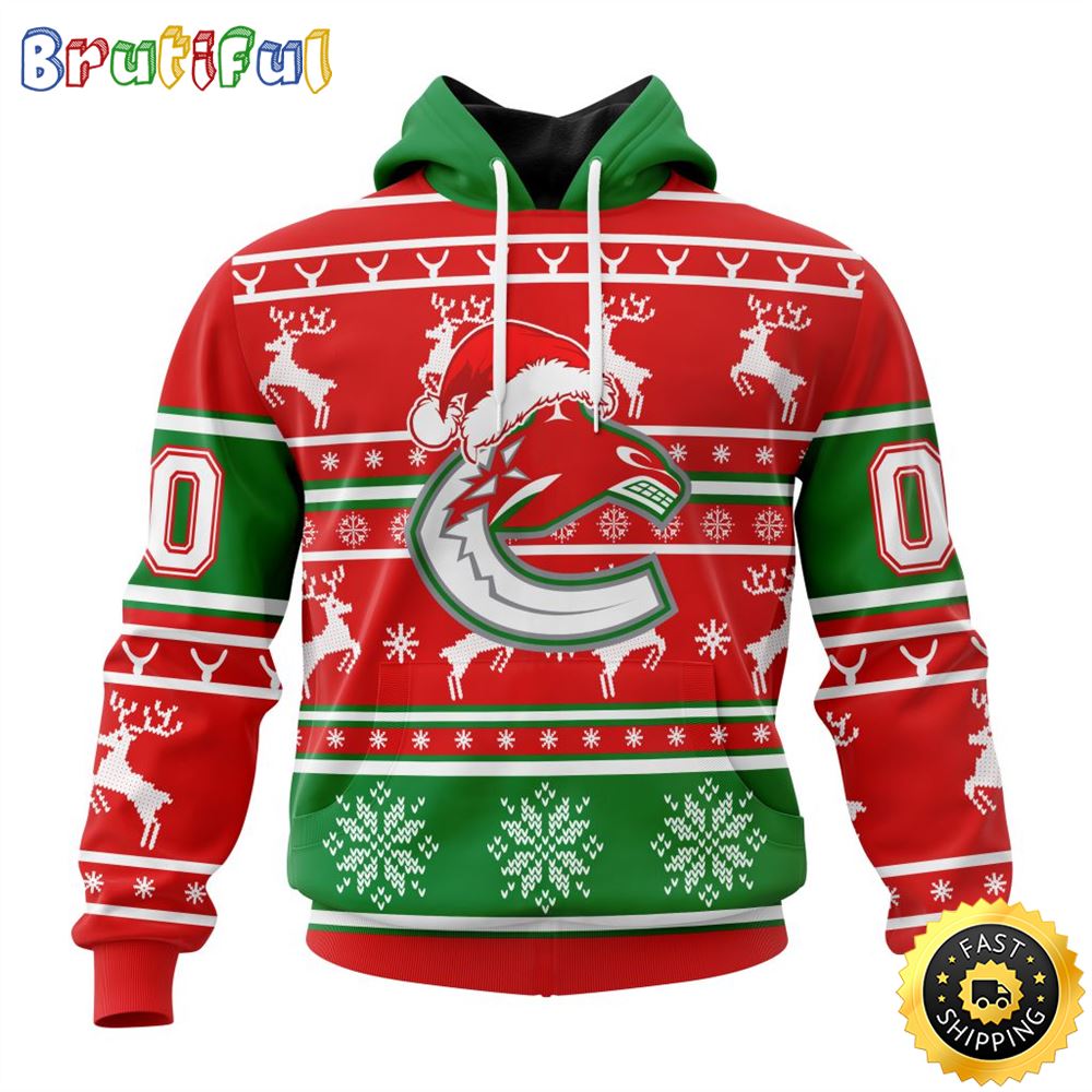 Sportswearmerch Vancouver Canucks NHL Christmas Hoodie For Fan