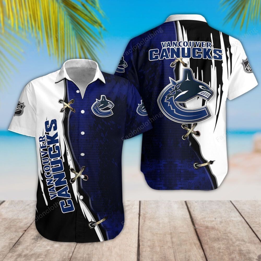 Sportswearmerch Vancouver Canucks NHL Personalized Hawaiian Shirt For Fan