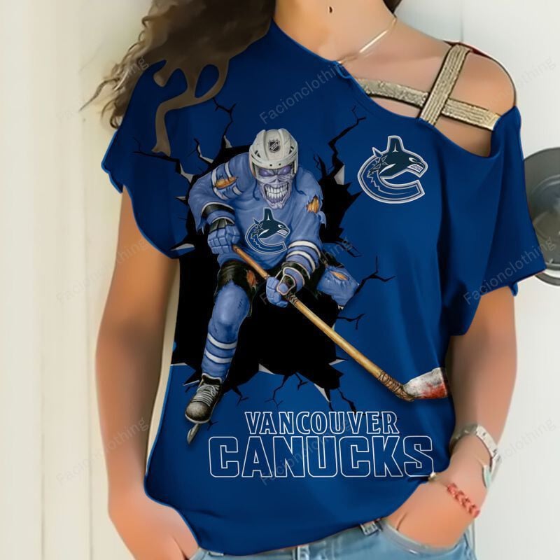 Sportswearmerch Vancouver Canucks NHL Personalized Strapless Short Sleeve For Fan