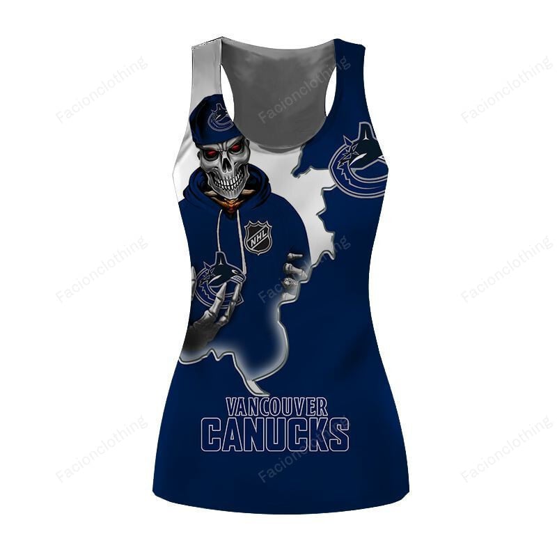 Sportswearmerch Vancouver Canucks NHL Personalized Women Taktop For Fan