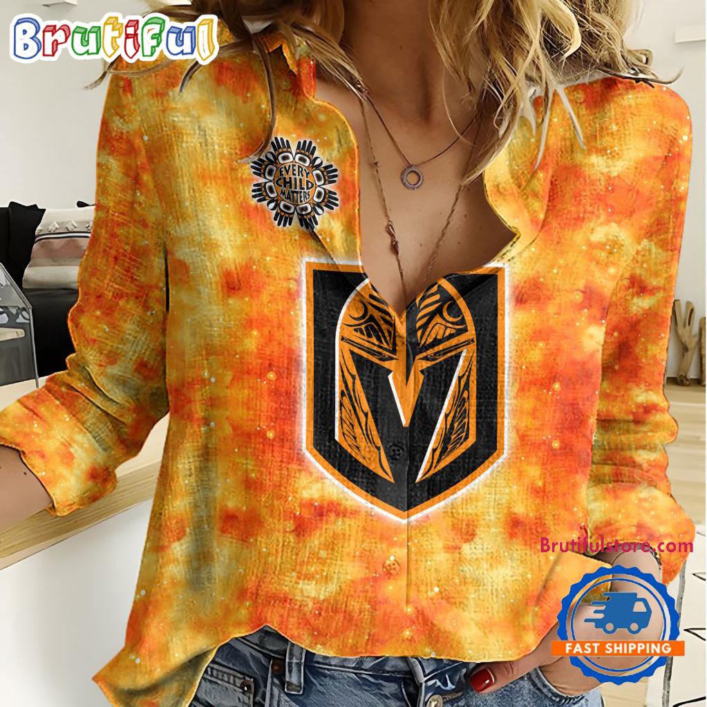 Sportswearmerch Vegas Golden Knights NHL Hockey Women's Casual Shirt For Fan