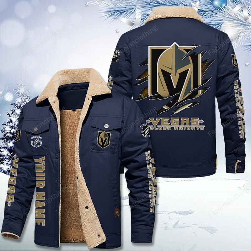 Sportswearmerch Vegas Golden Knights NHL Personalized Cotton Jacket For Fan