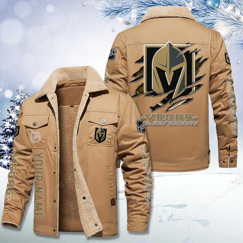 Sportswearmerch Vegas Golden Knights NHL Personalized Cotton Jacket For Fan