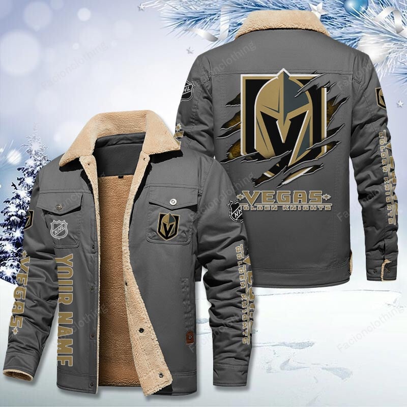 Sportswearmerch Vegas Golden Knights NHL Personalized Cotton Jacket For Fan