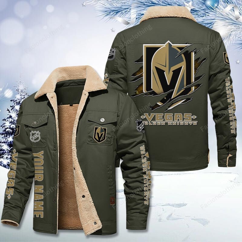 Sportswearmerch Vegas Golden Knights NHL Personalized Cotton Jacket For Fan