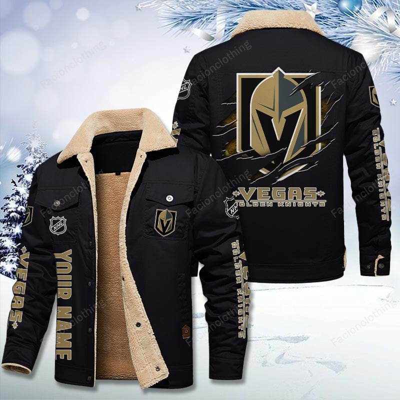 Sportswearmerch Vegas Golden Knights NHL Personalized Cotton Jacket For Fan