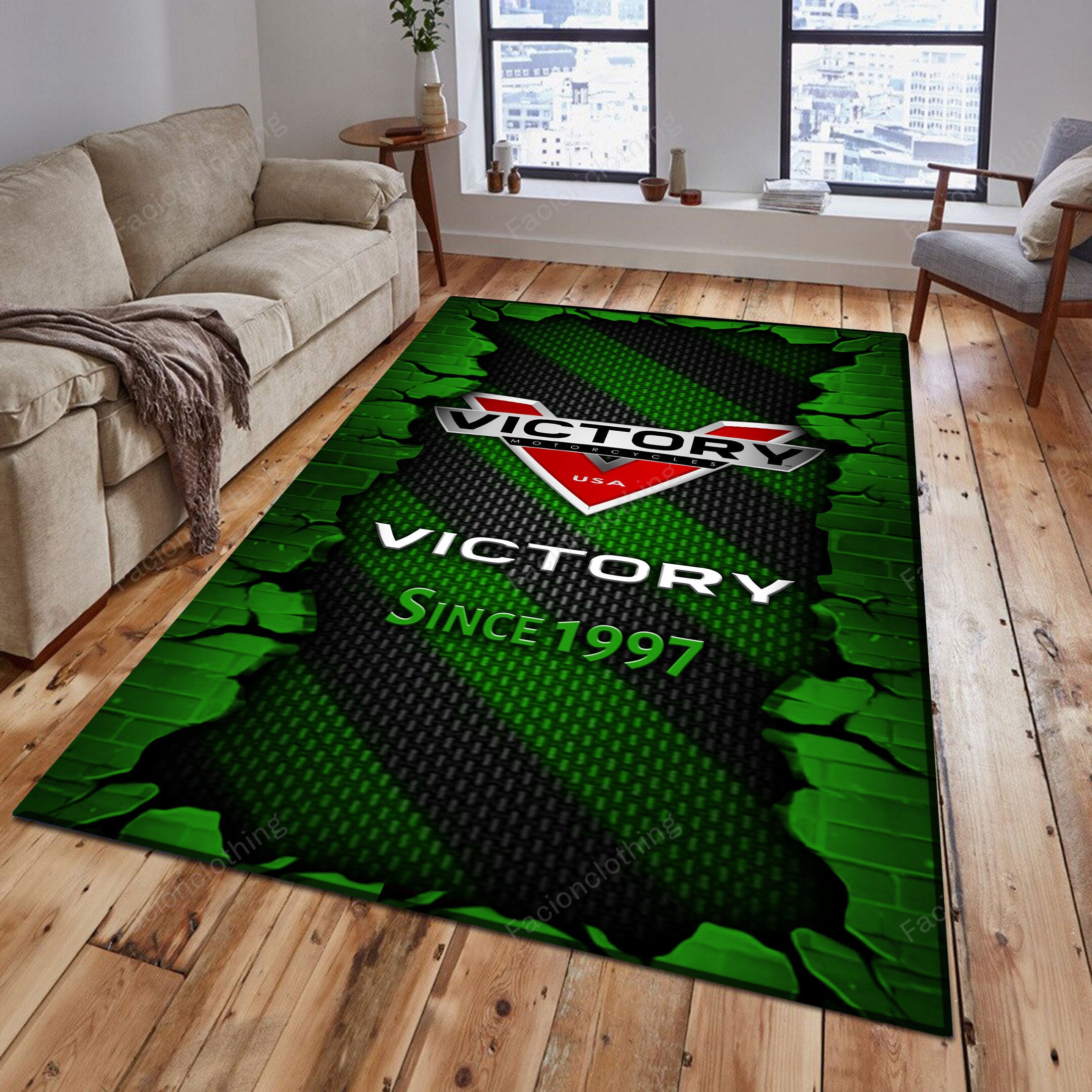 Sportswearmerch Victory Car Personalized Rug For Fan