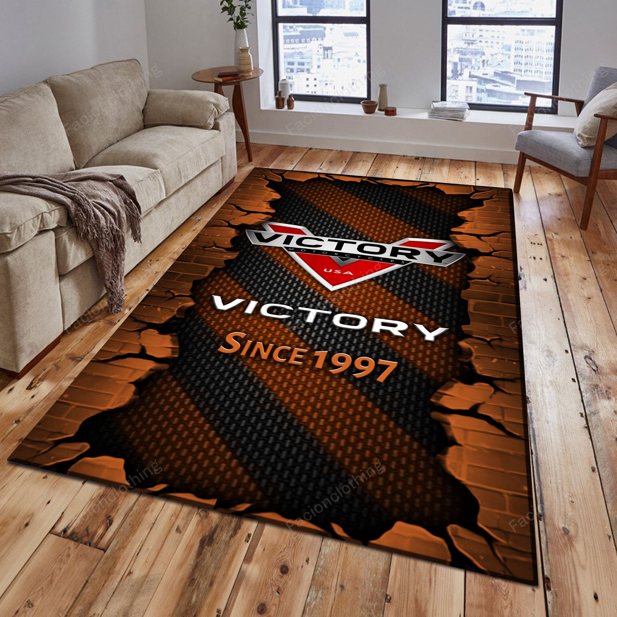 Sportswearmerch Victory Car Personalized Rug For Fan