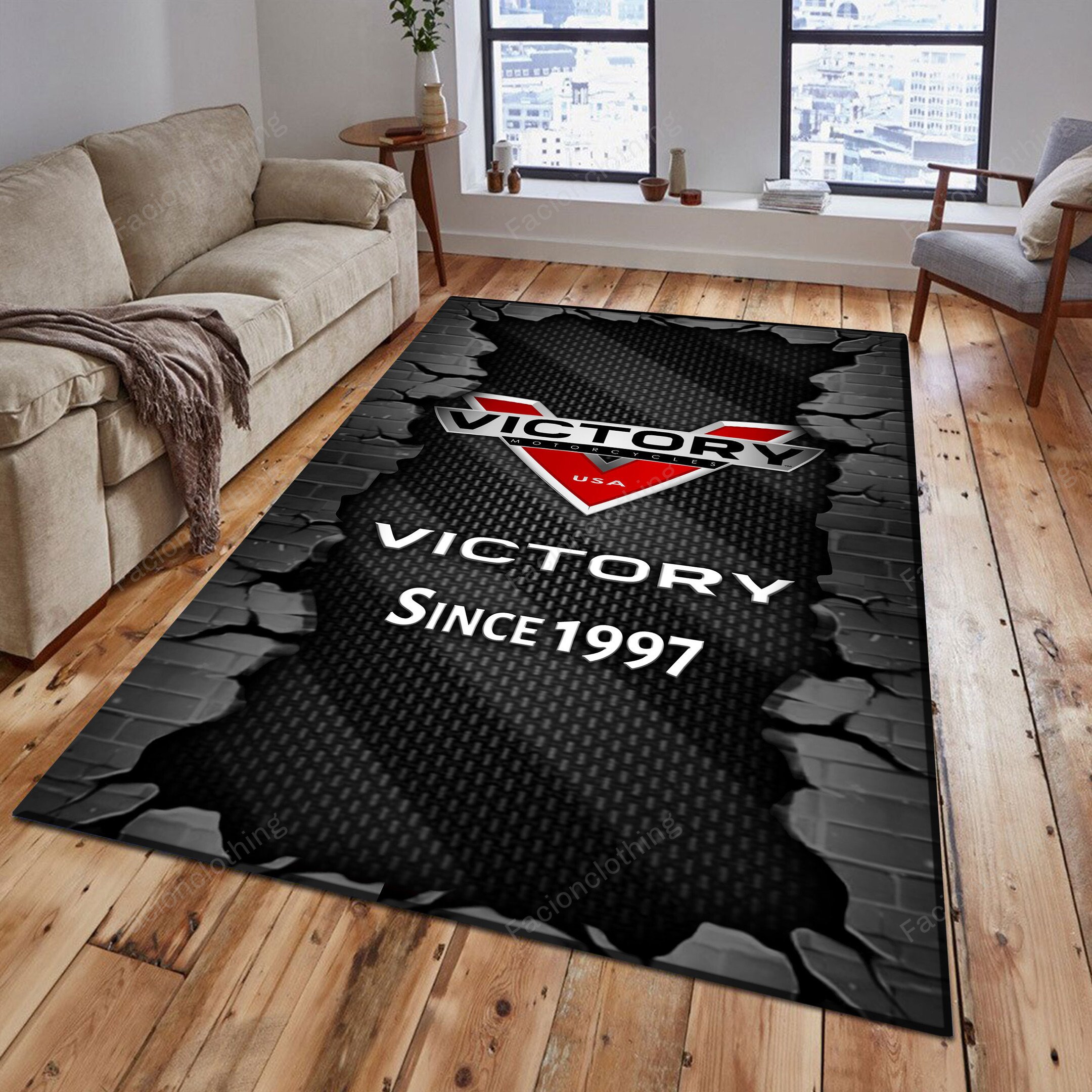 Sportswearmerch Victory Car Personalized Rug For Fan