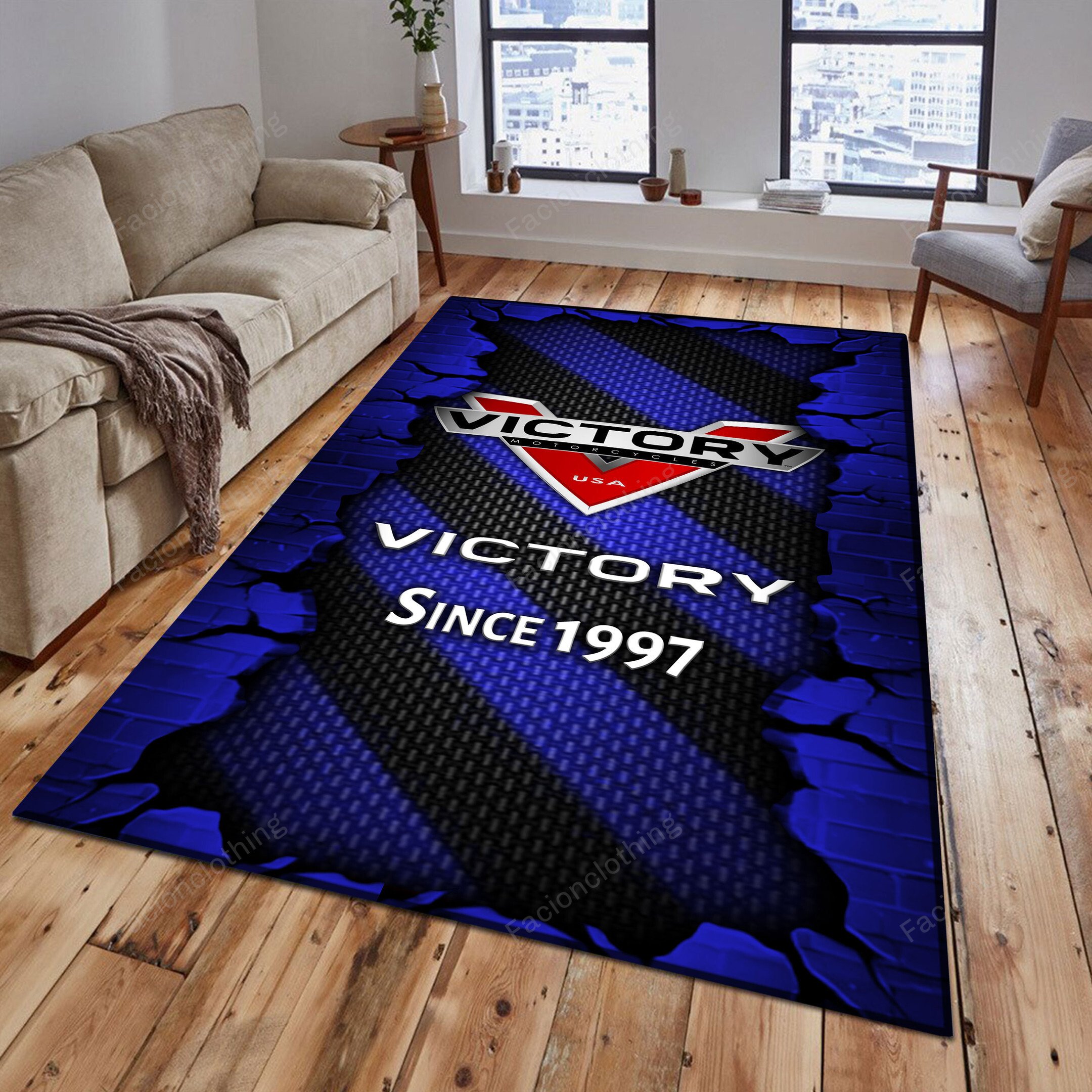 Sportswearmerch Victory Car Personalized Rug For Fan