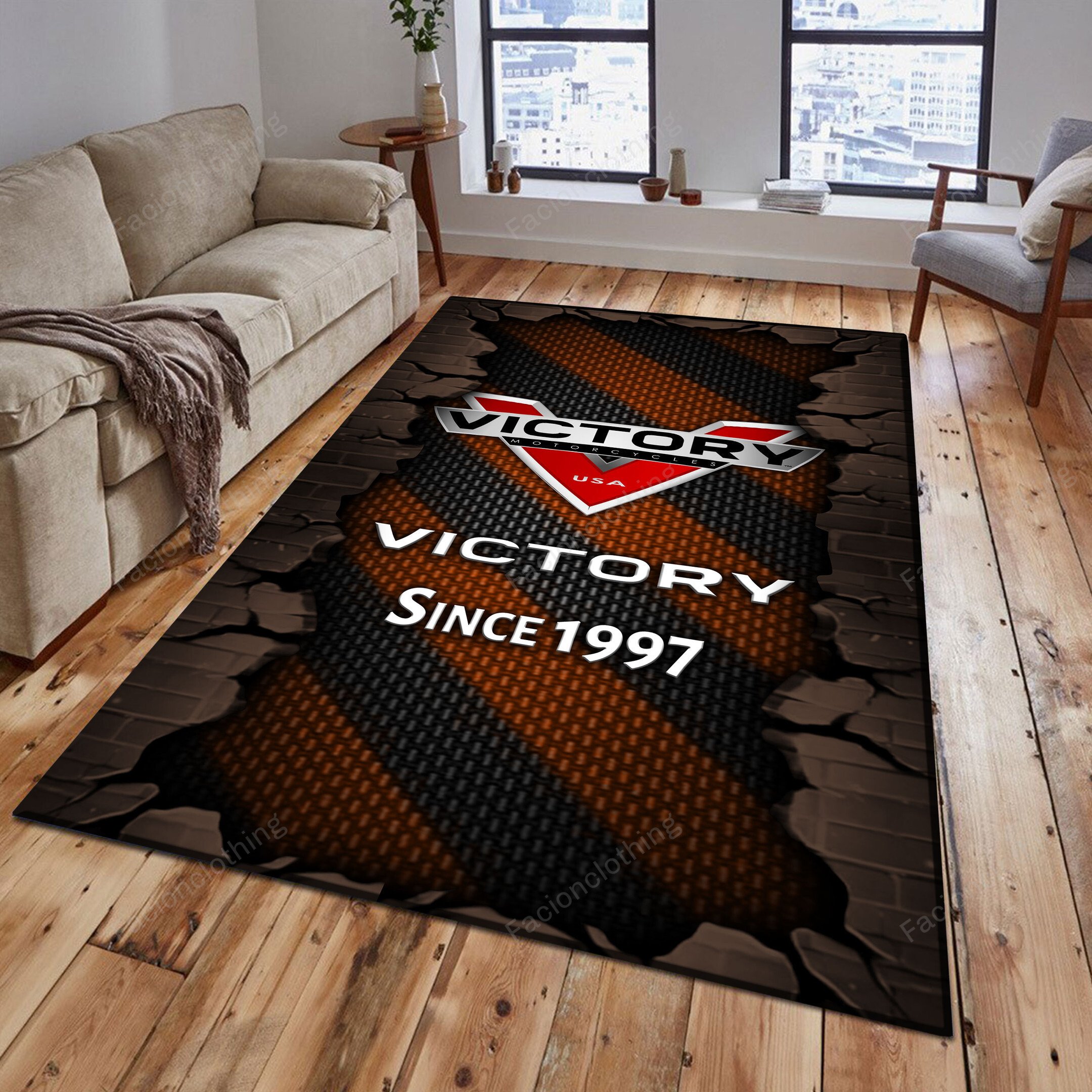 Sportswearmerch Victory Car Personalized Rug For Fan