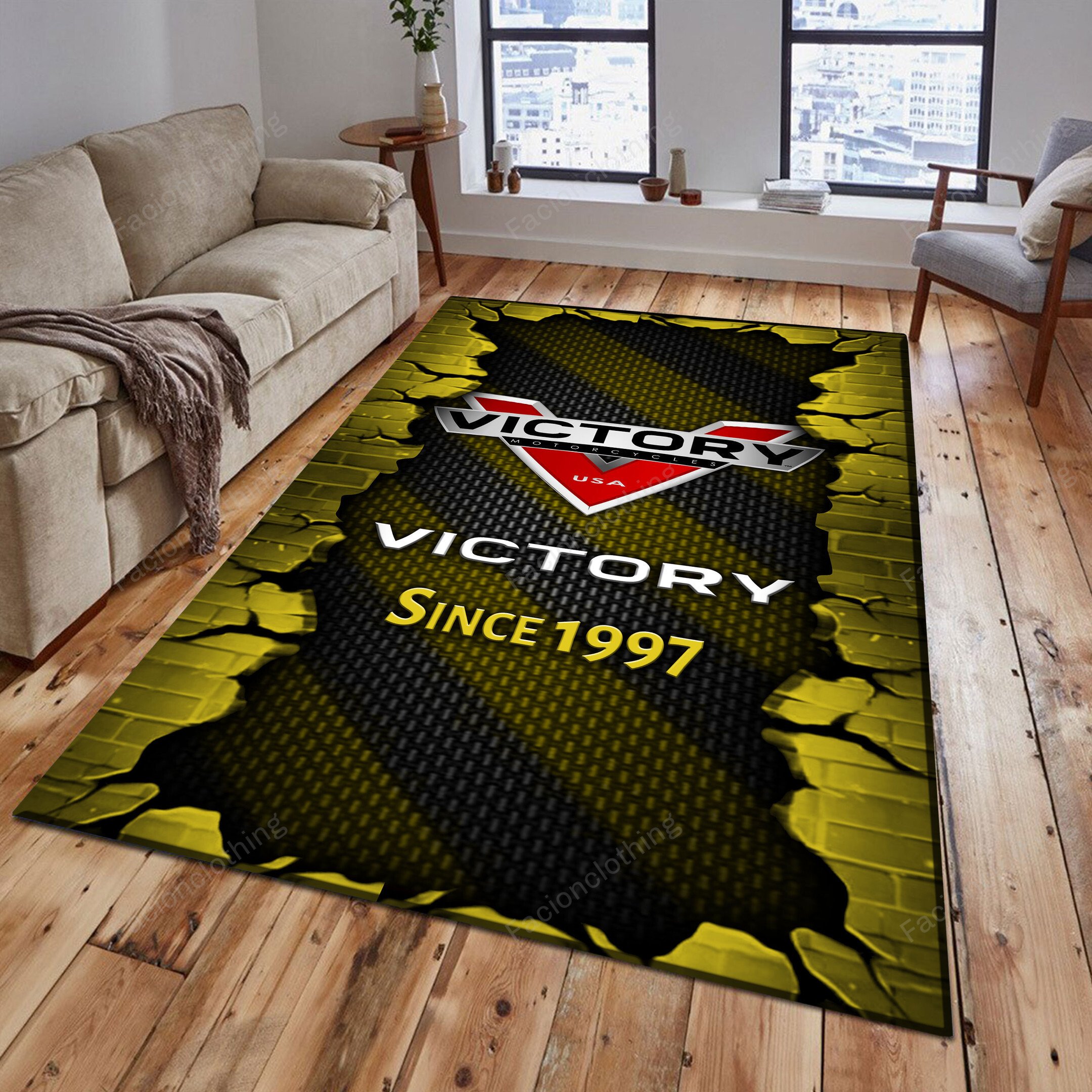 Sportswearmerch Victory Car Personalized Rug For Fan