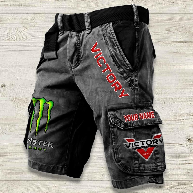 Sportswearmerch Victory Motorcycle Denim Short For Fan