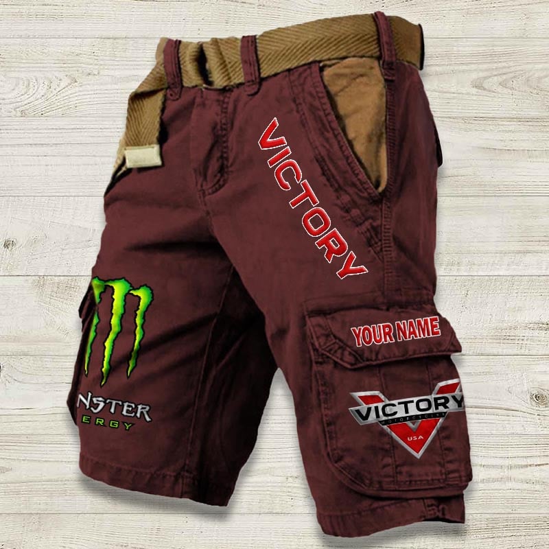 Sportswearmerch Victory Motorcycle Denim Short For Fan