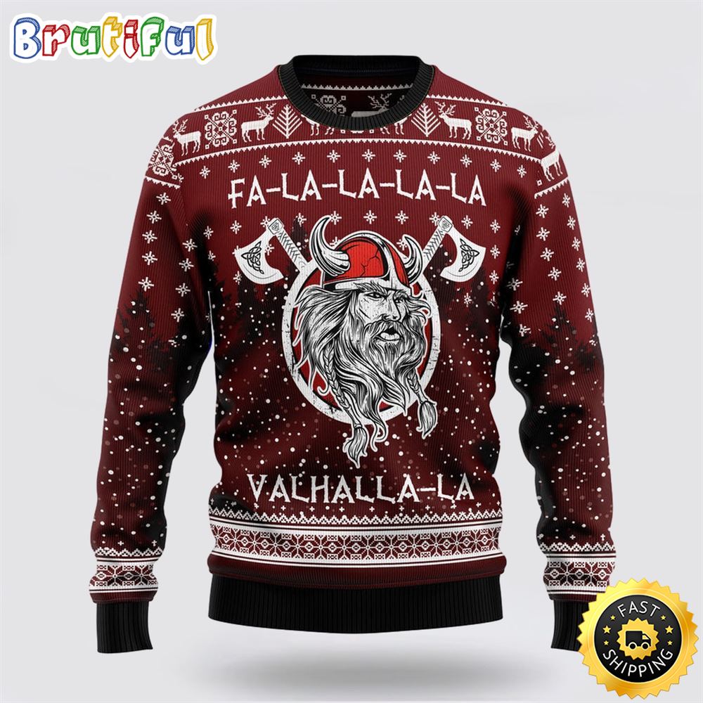 Sportswearmerch Viking Valhalla Movie Personalized Christmas Sweater For Fan