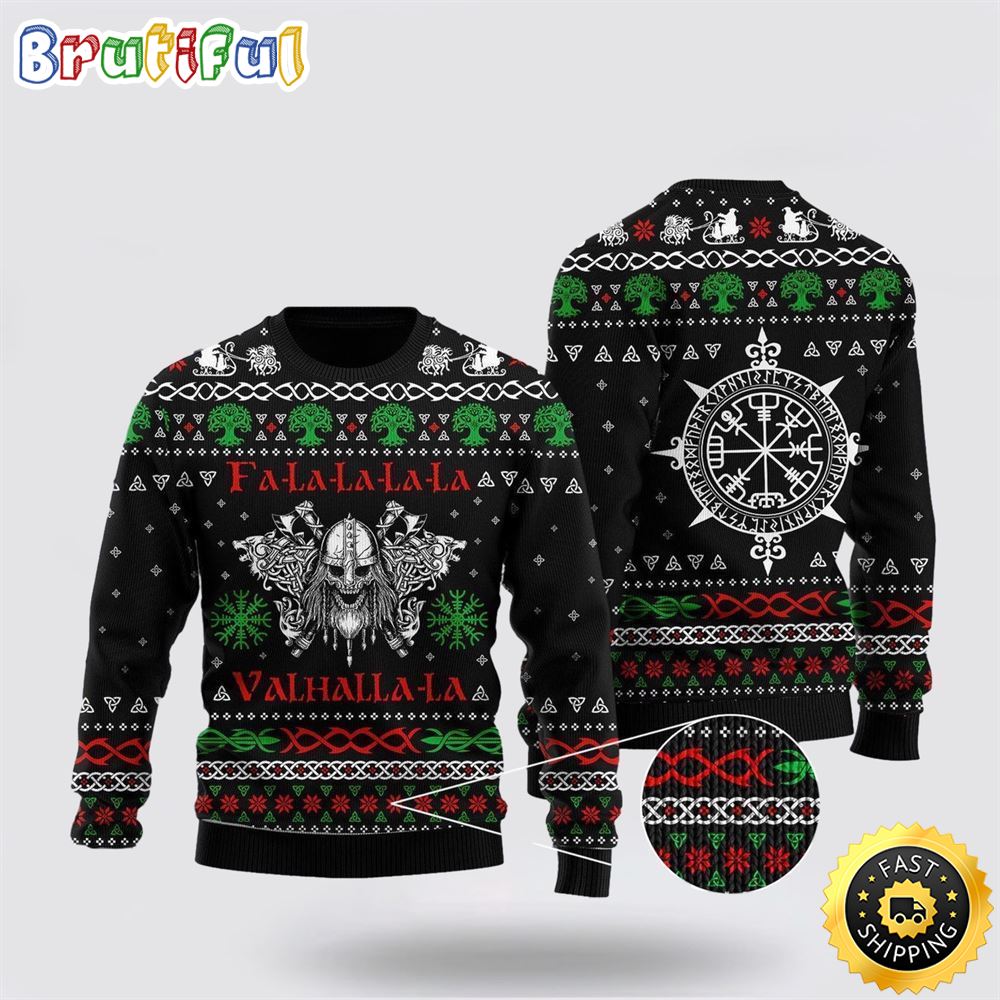 Sportswearmerch Viking Valhalla Movie Personalized Christmas Sweater For Fan
