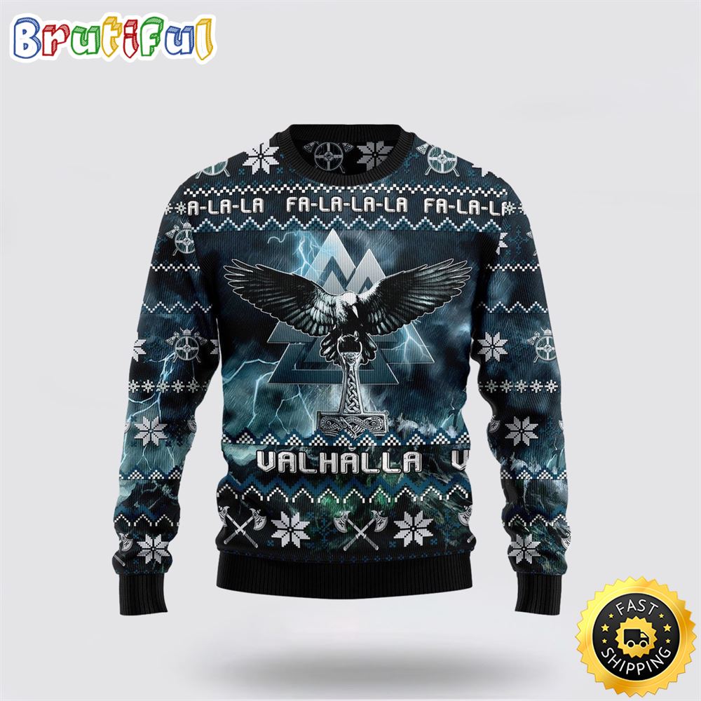 Sportswearmerch Viking Valhalla Movie Personalized Christmas Sweater For Fan