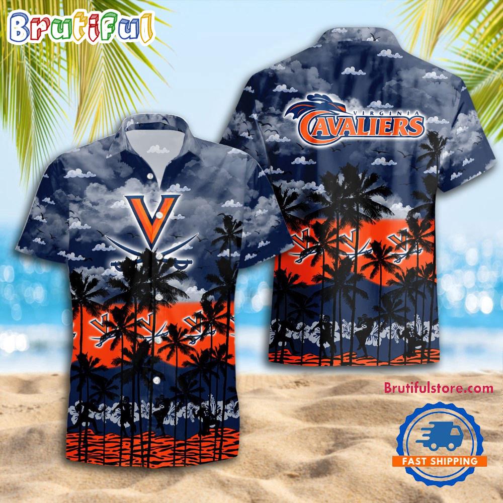 Sportswearmerch Virginia Cavaliers NCAA Palm Tree Personalized Hawaiian Shirt For Fan