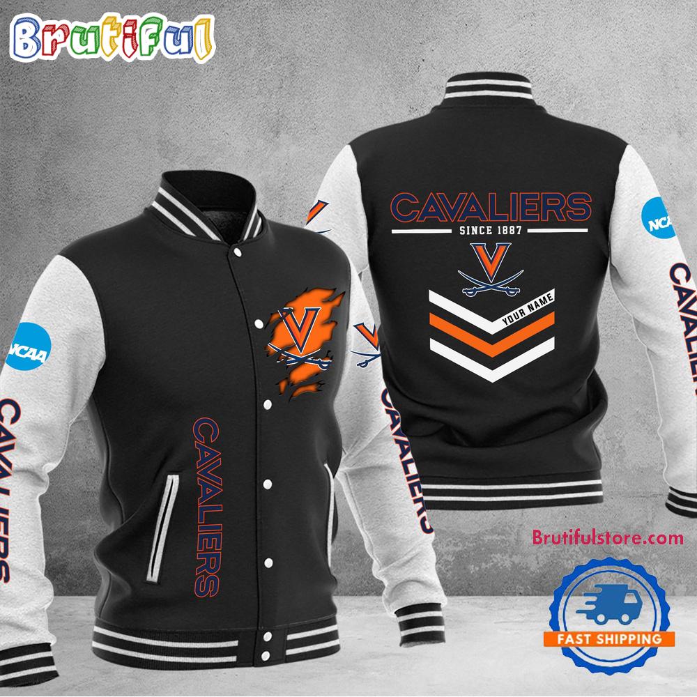 Sportswearmerch Virginia Cavaliers NCAA Personalized Personalized Baseball Jacket For Fan