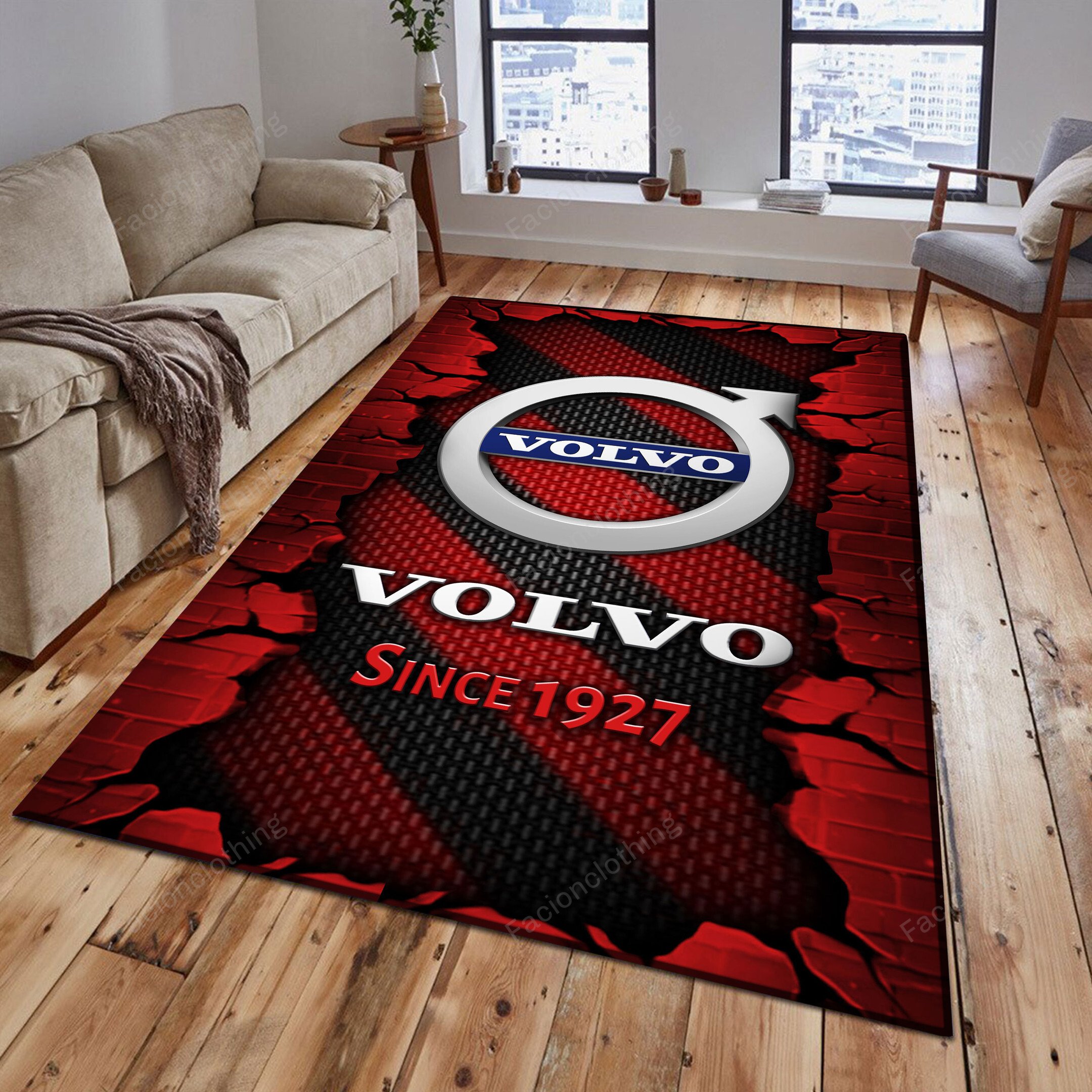 Sportswearmerch Volvo Car Personalized Rug For Fan