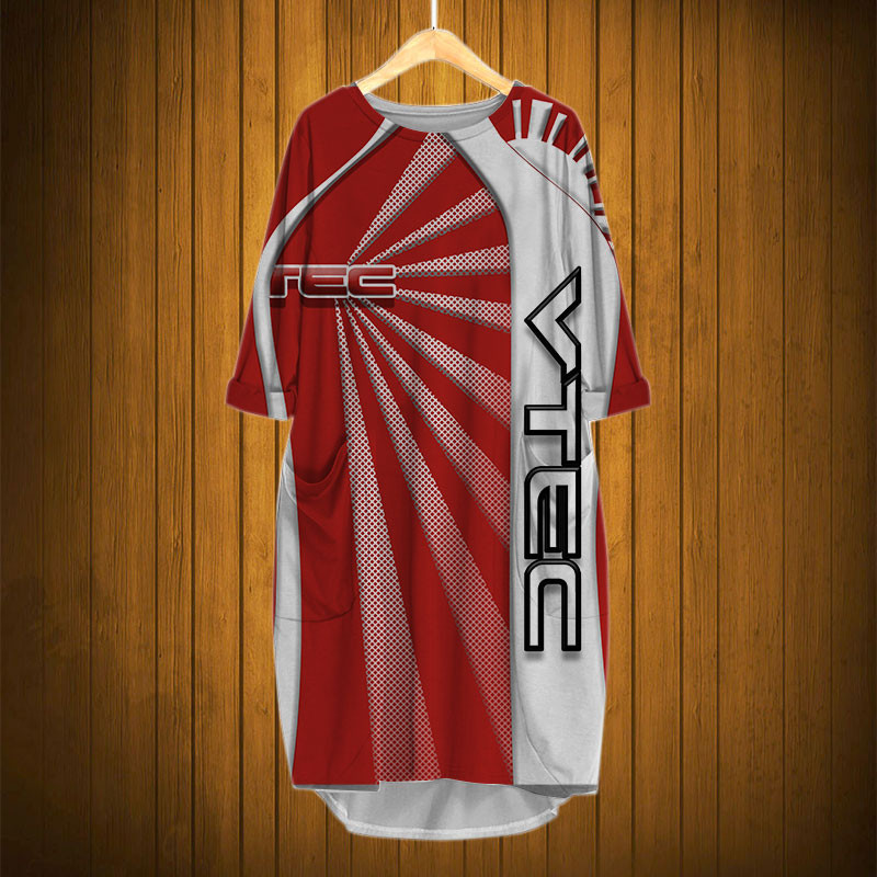 Sportswearmerch VTEC Motorcycle Personalized Fashion Pocket Dress For Fan