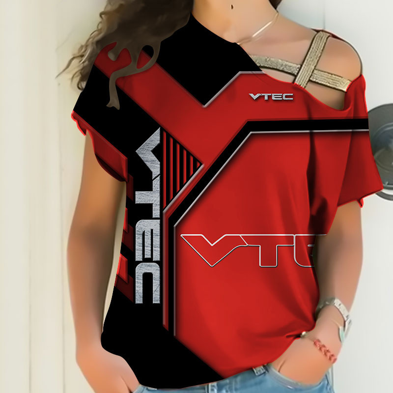 Sportswearmerch VTEC Motorcycle Personalized Fashion Strapless Short Sleeve For Fan