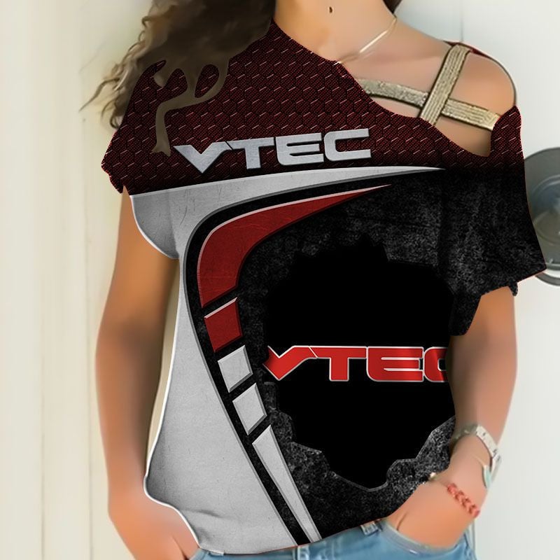 Sportswearmerch VTEC Motorcycle Personalized Fashion Strapless Short Sleeve For Fan