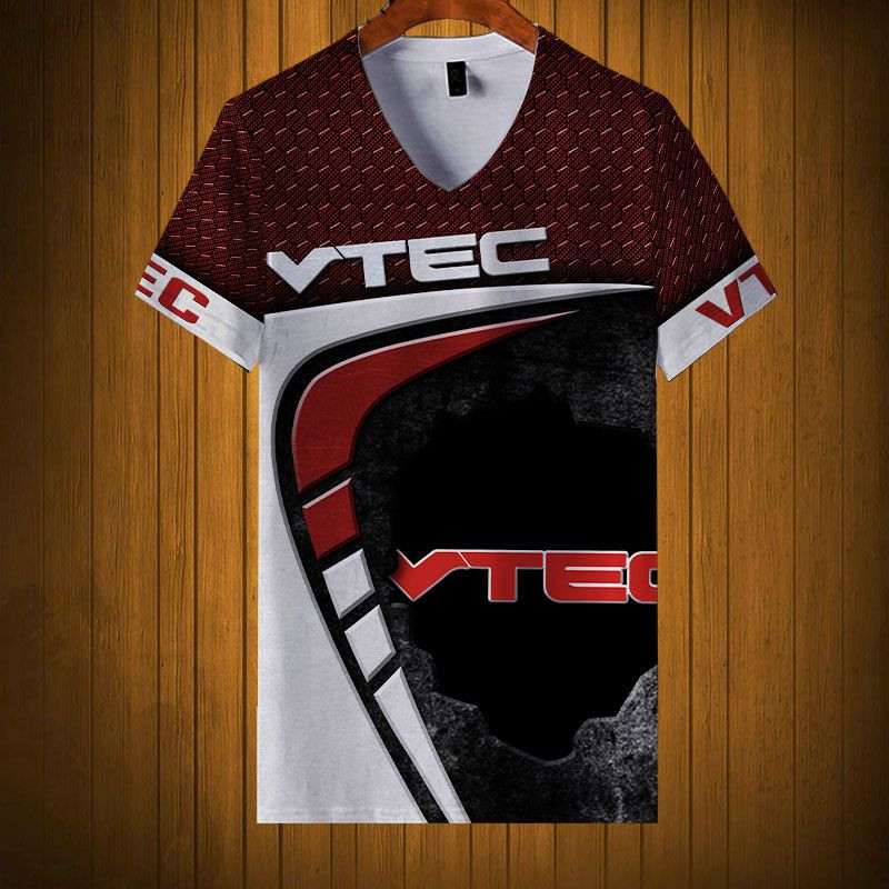 Sportswearmerch VTEC Motorcycle Personalized Fashion V-neck Women T-shirt For Fan
