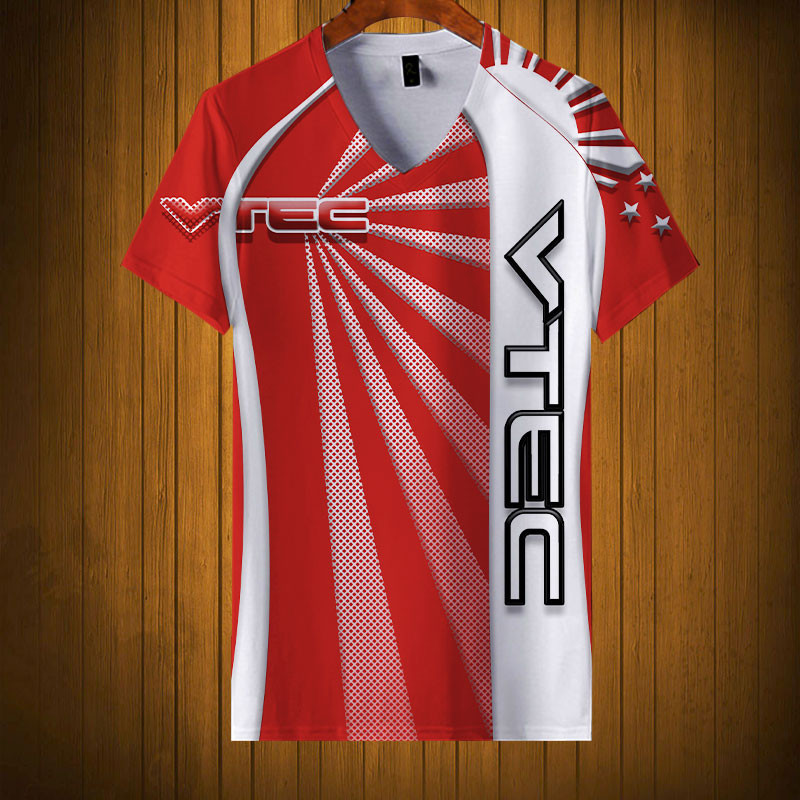 Sportswearmerch VTEC Motorcycle Personalized Fashion V-neck Women T-shirt For Fan