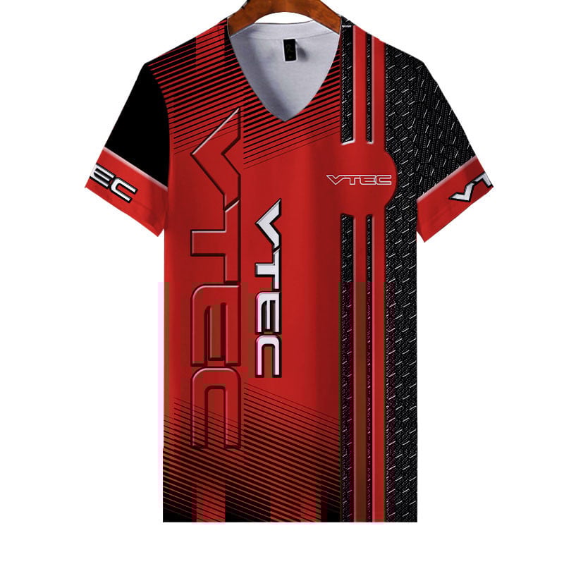 Sportswearmerch VTEC Motorcycle Personalized Fashion V-neck Women T-shirt For Fan