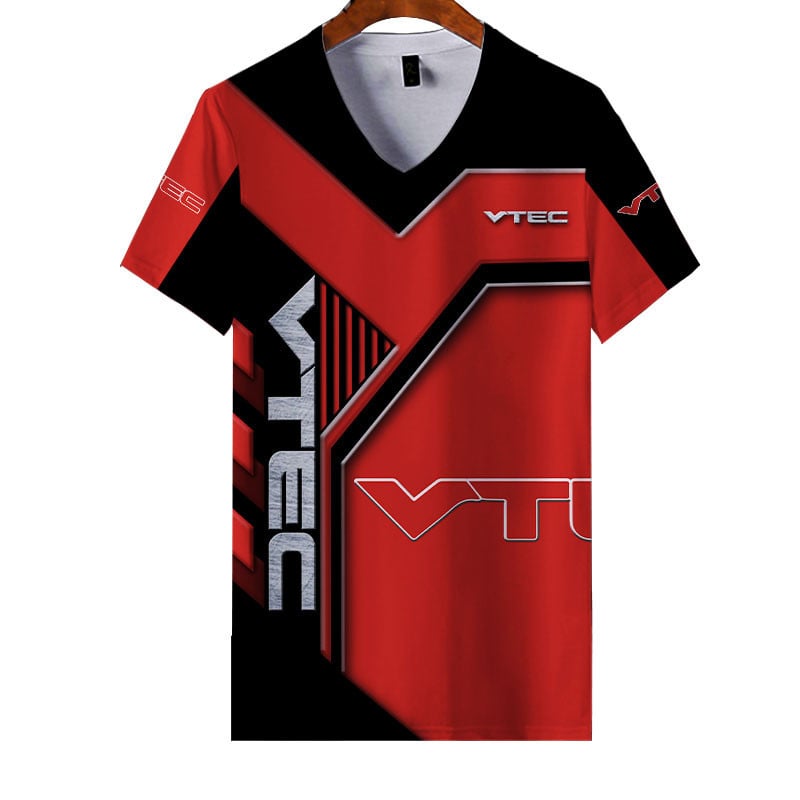 Sportswearmerch VTEC Motorcycle Personalized Fashion V-neck Women T-shirt For Fan