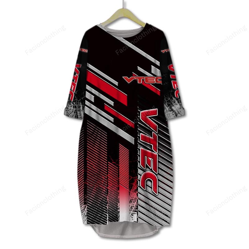 Sportswearmerch VTEC Motorcycle Personalized Pocket Dress For Fan